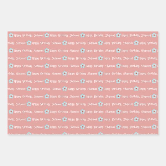 Danke, dass du Papierblätter umgehst Geschenkpapier Set (Vorderseite 3)