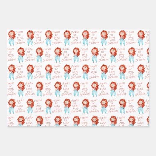 Danke, dass du Papierblätter umgehst Geschenkpapier Set (Vorderseite)