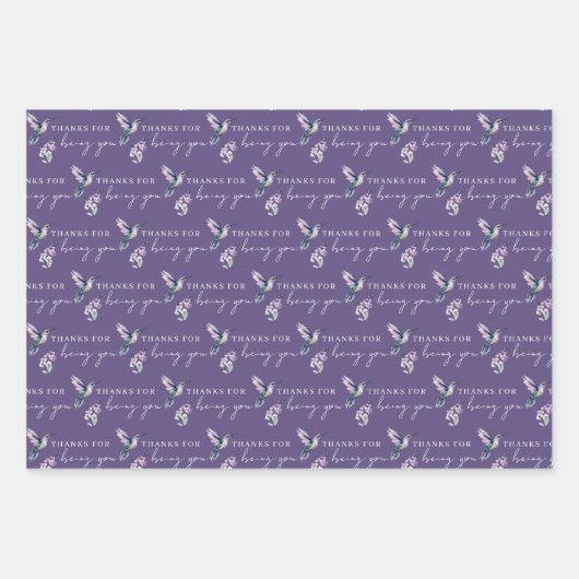 Danke, dass du Papierblätter umgehst Geschenkpapier Set (Vorderseite)