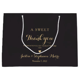 Danke, dass du Personalisiert Hochzeiten gemacht h Große Geschenktüte