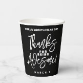 Danke, dass du Phantastisch bist! Weltfeiertag Pappbecher (Rückseite)