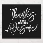 Danke, dass du Phantastisch bist! Weltfeiertag Schaumweinetikett (Einzelnes Label)