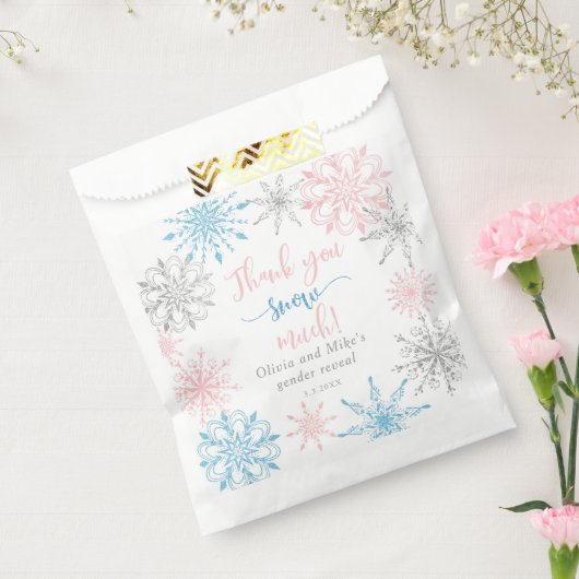 Danke, dass du Schnee viel Geschlecht offenbart Geschenktütchen (Versiegelt)