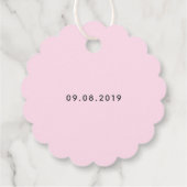 Danke, dass du sie mit der Liebe-Geschenkmarke ges Geschenkanhänger (Rückseite)