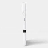 Danke, dass du Sleek Black and White iPhone Hülle (Linke Seite)