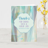 Danke, dass du so einen tollen Job gemacht hast Karte (Gelbe Blume)