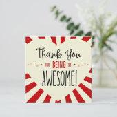 Danke, dass du so Phantastisch bist, danke, Lehrer Karte (Stehend Vorderseite)