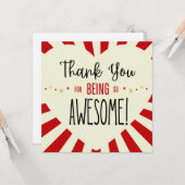 Danke, dass du so Phantastisch bist, danke, Lehrer Karte (Vorderseite/Rückseite Beispiel)