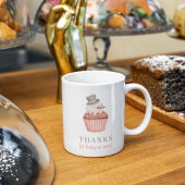 Danke, dass du so süß Snowman Cupcake Tasse bist