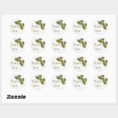 Danke, dass du Sticker Butterfly Brocade grün ange (Blatt)