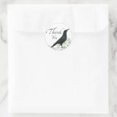 Danke, dass du Sticker für Crow Bird Blume Sticker (Tasche)