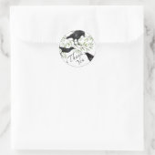 Danke, dass du Sticker für Crow Bird Blume Sticker (Tasche)
