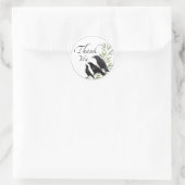 Danke, dass du Sticker für Crow Bird Blume Sticker (Tasche)
