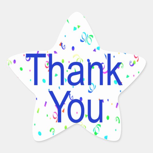 Danke, dass du Sticker mit Streamers (Vorderseite)