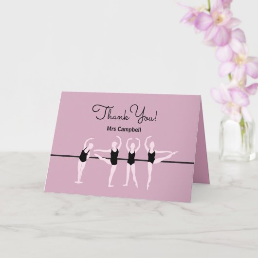 Danke, dass du Tanzlehrer bist! Karte (Orchidee)