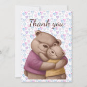 Danke, dass du Teddy Bears umarmst Dankeskarte (Vorderseite)
