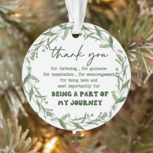 Danke, dass du Teil meiner Reise bist Ornament