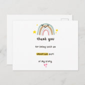 Danke, dass du Teil meiner Storykarte bist Postkarte (Vorne/Hinten)