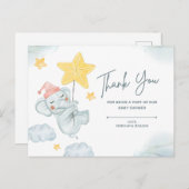 Danke, dass du Teil unserer Babydusche bist Postkarte (Vorne/Hinten)