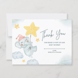 Danke, dass du Teil unserer Babydusche bist Postkarte