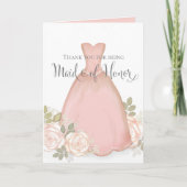 Danke, dass du Trauzeugin Blush Pink bist Karte (Vorderseite)
