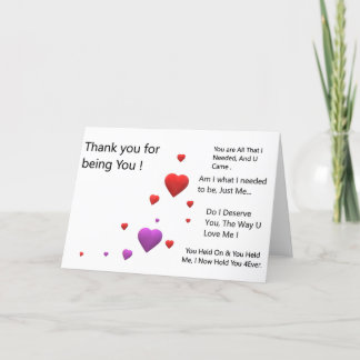 Danke, dass du U bist Dankeskarte