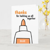 Danke, dass du uns alle zusammengehalten hast karte (Gelbe Blume)