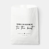 Danke, dass du uns bei der Krawatte der Knoten Hoc Geschenktütchen (Vorderseite)