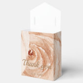 Danke, dass du uns Floral rosa Rosen gefeiert hast Geschenkschachtel (Geöffnet)