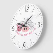 Danke, dass du uns nicht isst große wanduhr (Winkel)