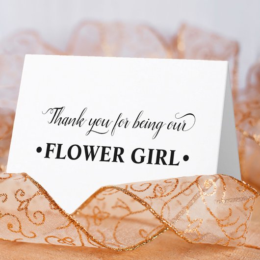Danke, dass du unsere Flower Girl Wedding Party wa Dankeskarte