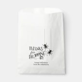 Danke, dass du vorbeigekommen bist | Spider Hallow Geschenktütchen (Vorderseite)
