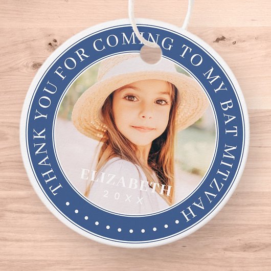 Danke, dass du zu meinem Bat Mitzvah-Foto gekommen Geschenkanhänger