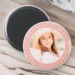 Danke, dass du zu meinem Bat Mitzvah-Foto gekommen Magnet<br><div class="desc">Dieses einfache und klassische Design besteht aus Serifentypografie und fügt ein benutzerdefiniertes Foto hinzu. Danke,  dass du nach Bat Mitzvah gekommen bist.</div>