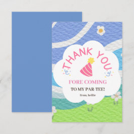 Danke, dass du zu meinem Par-Tee-Party gekommen bi Dankeskarte