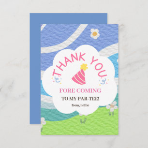 Danke, dass du zu meinem Par-Tee-Party gekommen bi Dankeskarte