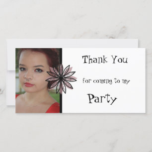 Danke, dass du zu meinem Party Foto Card gekommen  Dankeskarte