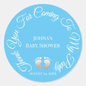 Danke, dass du zu meinem Party gekommen bist. Runder Aufkleber (Vorderseite)