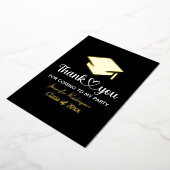 Danke, dass du zu meinem Party-Graduiertenkap geko Folieneinladung (Gedreht)