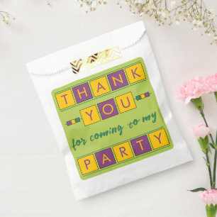 Danke, dass du zu meinem Party grün gekommen bist Geschenktütchen