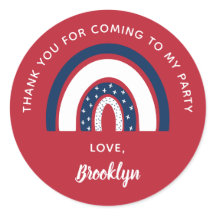 Danke, dass du zu meinem Party White Red Blue geko