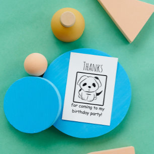 Danke, dass du zu meiner Geburtstagsparty gekommen Dankeskarte