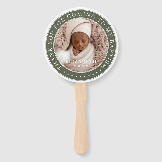 Danke, dass du zu meiner Taufe gekommen bist Moder Fächer (Rückseite)