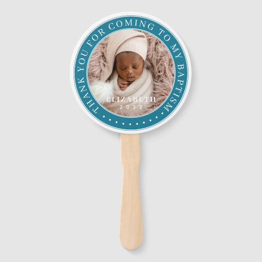 Danke, dass du zu meiner Taufe gekommen bist Moder Fächer (Vorderseite)