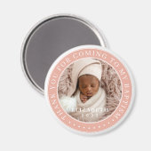 Danke, dass du zu meiner Taufe gekommen bist Moder Magnet (Vorderseite/Rückseite)