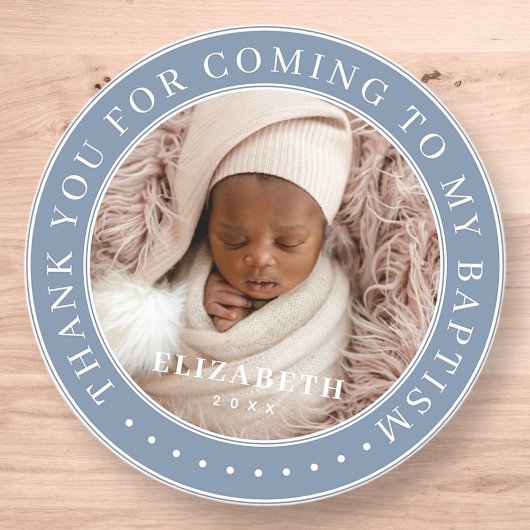 Danke, dass du zu meiner Taufe gekommen bist Moder Runder Aufkleber