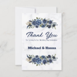 Danke, dass du zu unserem Hochzeitstag gekommen bi Dankeskarte