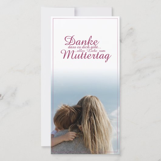 Danke, dass es dich gibt. (Vorderseite)