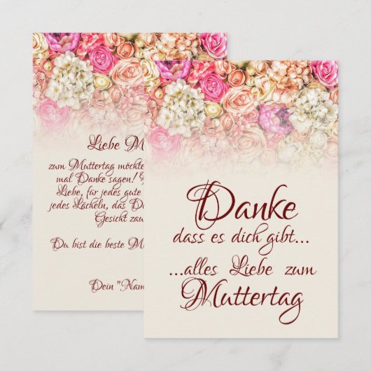 Danke, dass es dich gibt! (Vorne/Hinten)