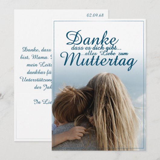 Danke, dass es dich gibt. (Vorne/Hinten)